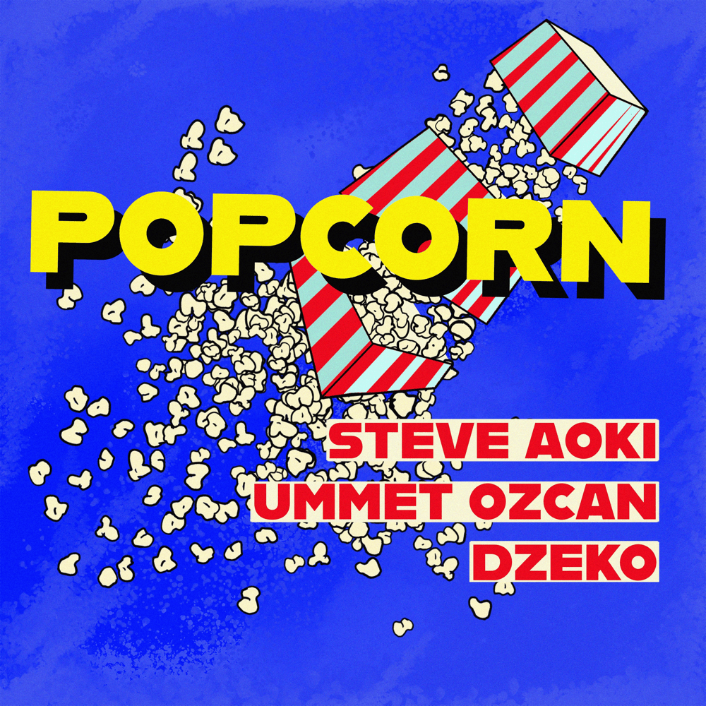 Album cover art for "Popcorn" by Steve Aoki