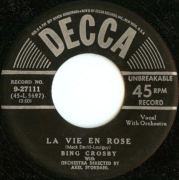Album cover art for "La Vie En Rose" by Louis Armstrong