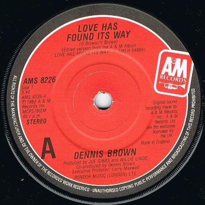Album cover art for "Love Has Found Its Way" by Dennis Brown