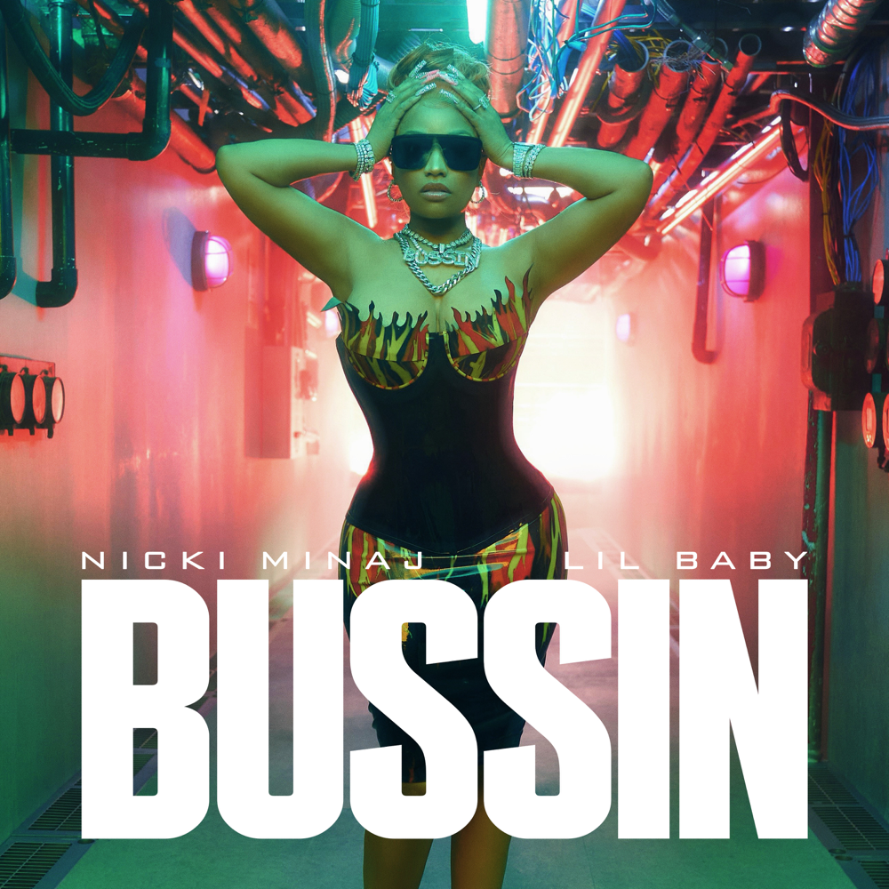 Album cover art for "Bussin" by Nicki Minaj