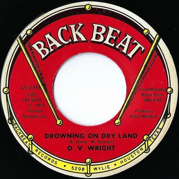 Album cover art for "Drowning On Dry Land" by O.V. Wright
