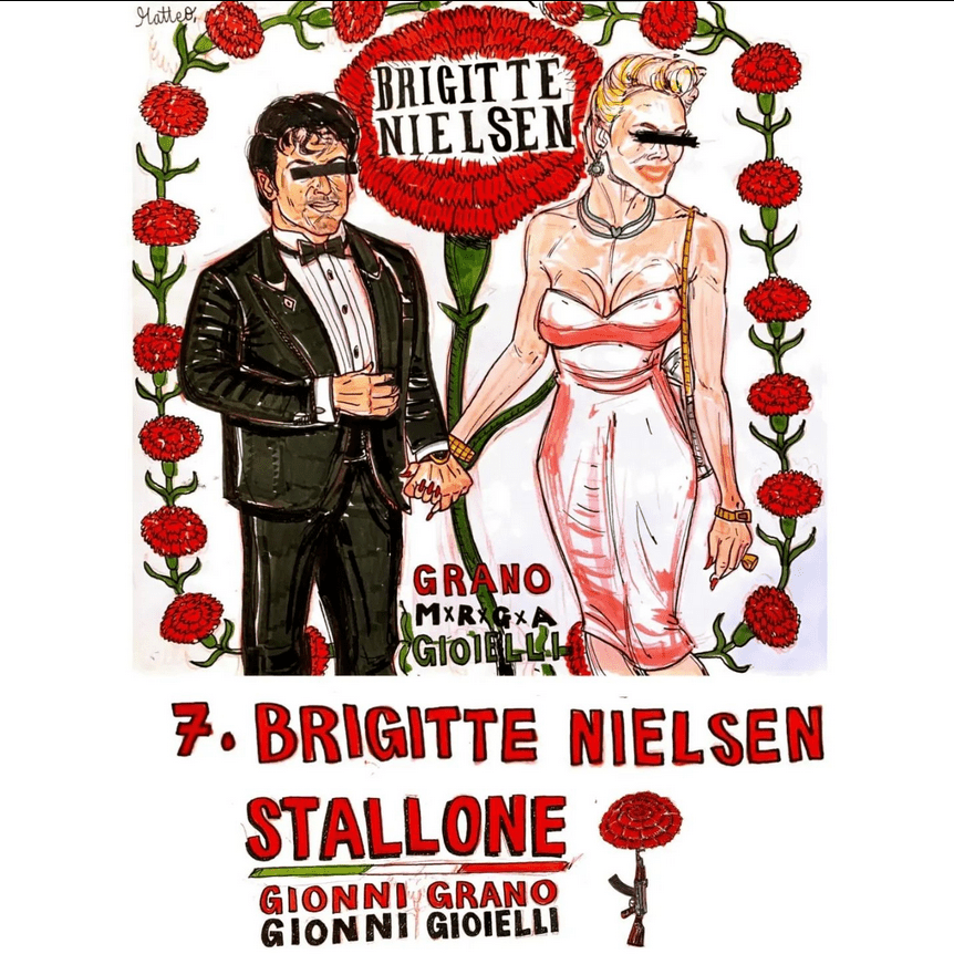 Album cover art for "Brigitte Nielsen" by Gionni Grano