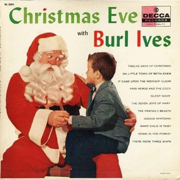 Album cover art for "Twelve Days of Christmas" by Burl Ives