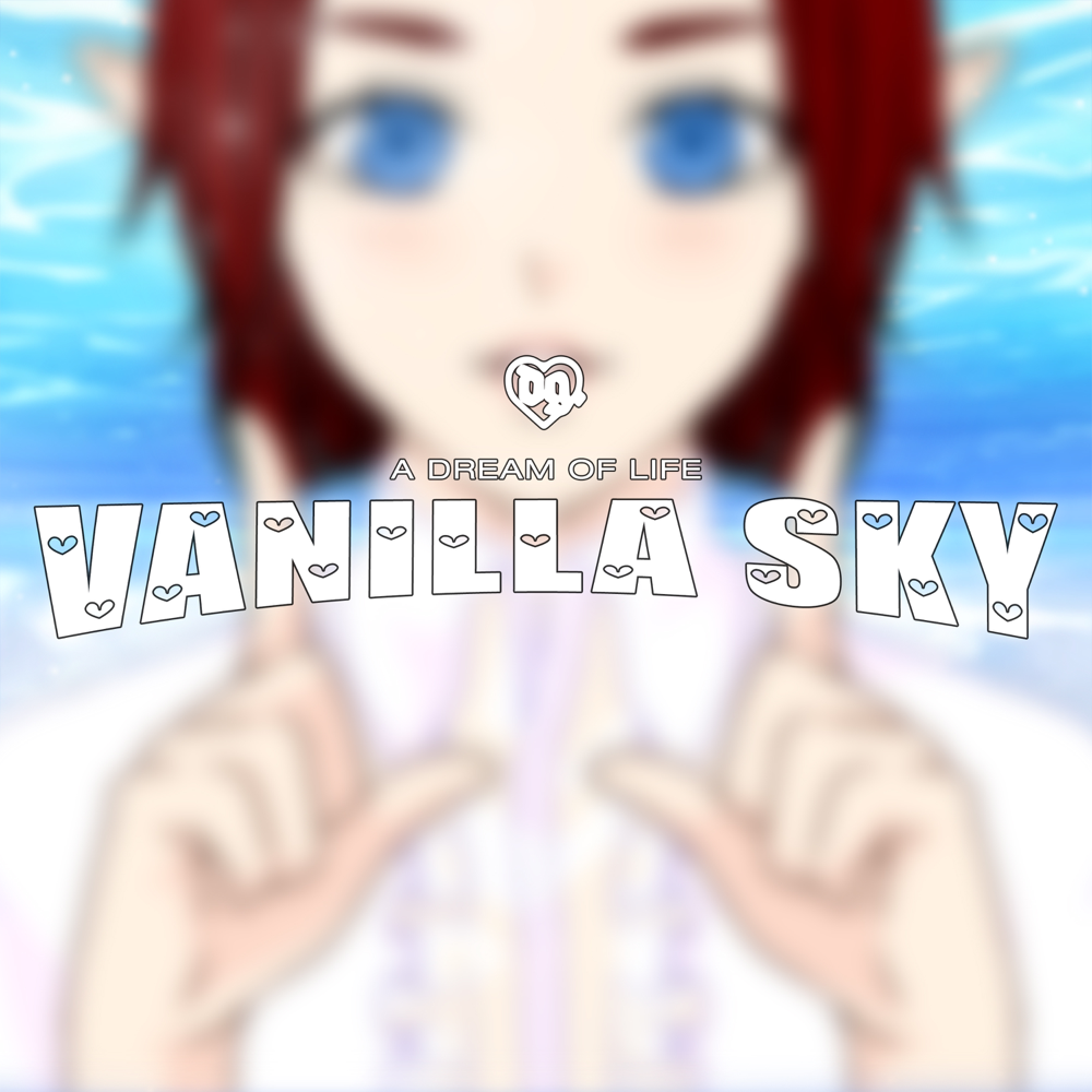 Album cover art for "Vanilla Sky" by Bladee & Ecco2k