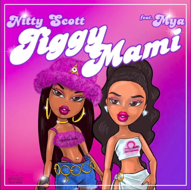 Album cover art for "Jiggy Mami" by Nitty Scott & Mýa