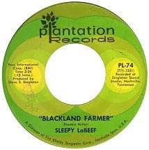 Album cover art for "Blackland Farmer" by Sleepy LaBeef