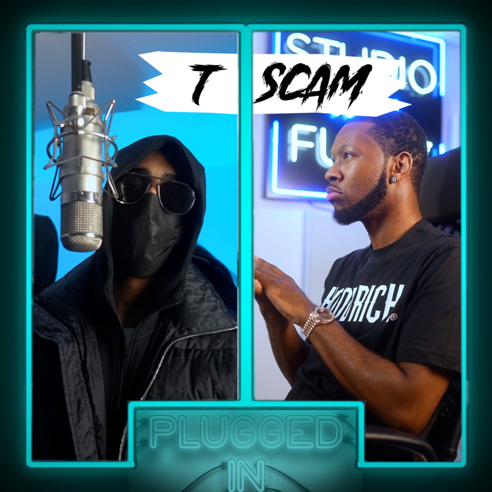 Album cover art for "T.Scam X Fumez the Engineer - Plugged In" by Fumez The Engineer
