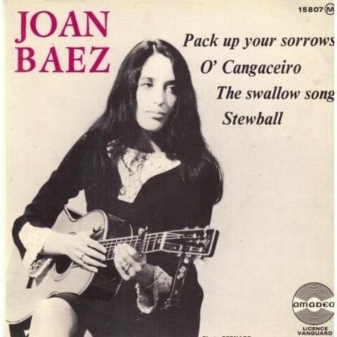 Album cover art for "Pack Up Your Sorrows" by Joan Baez