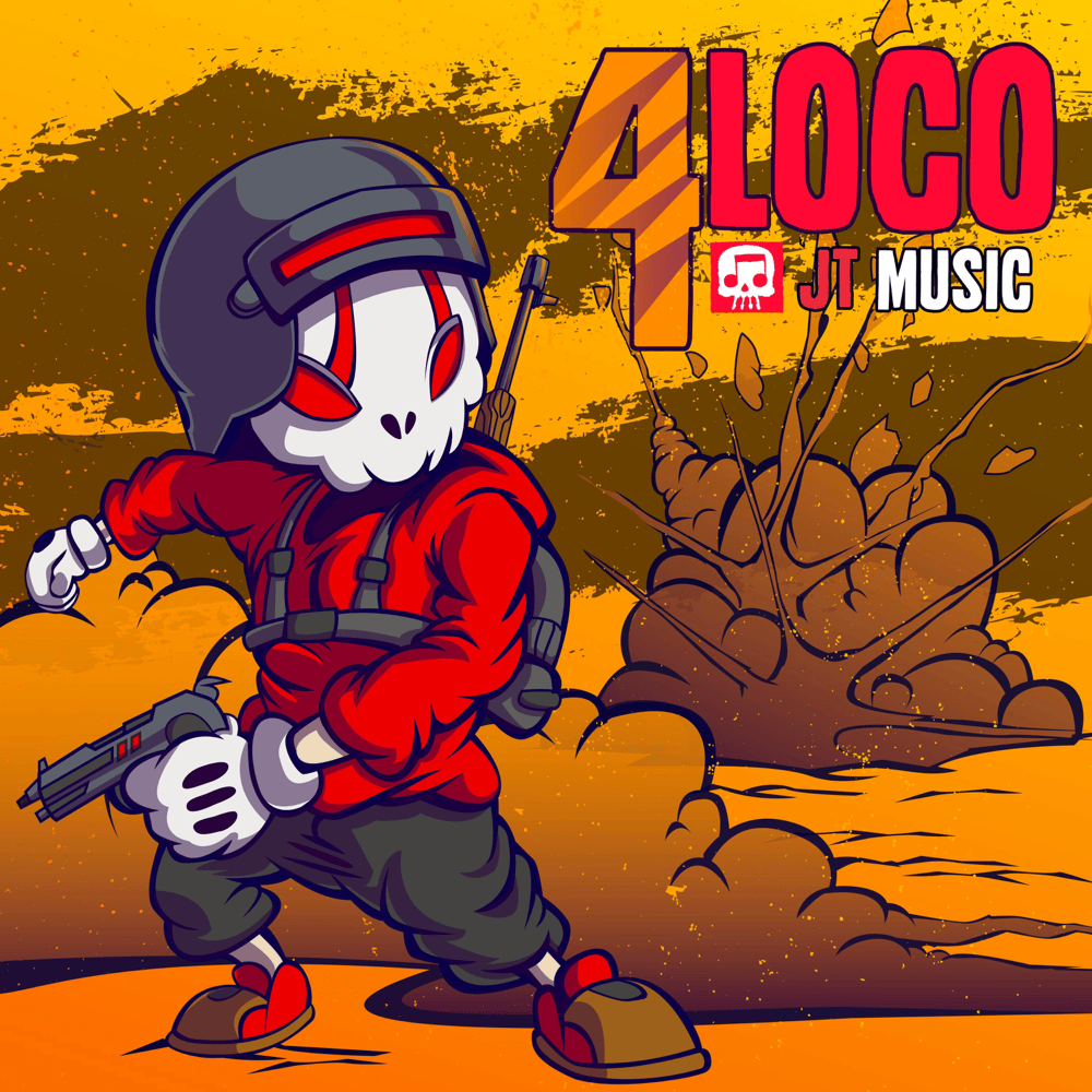 Album cover art for "4 Loco" by JT Music & NerdOut & Neebs Gaming & Kronno Zomber & Andrea Storm Kaden