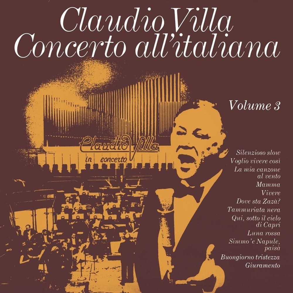 Album cover art for "Simmo e Napule, pais�!" by Claudio Villa