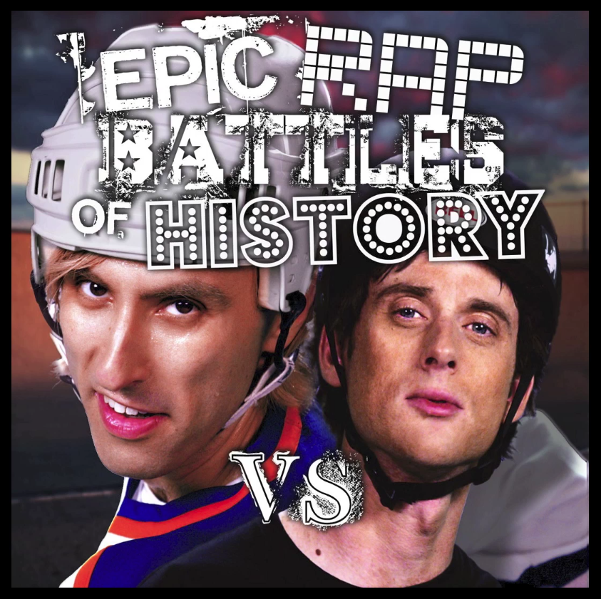 Album cover art for "Tony Hawk vs Wayne Gretzky" by Epic Rap Battles of History & Nice Peter & Zach Sherwin