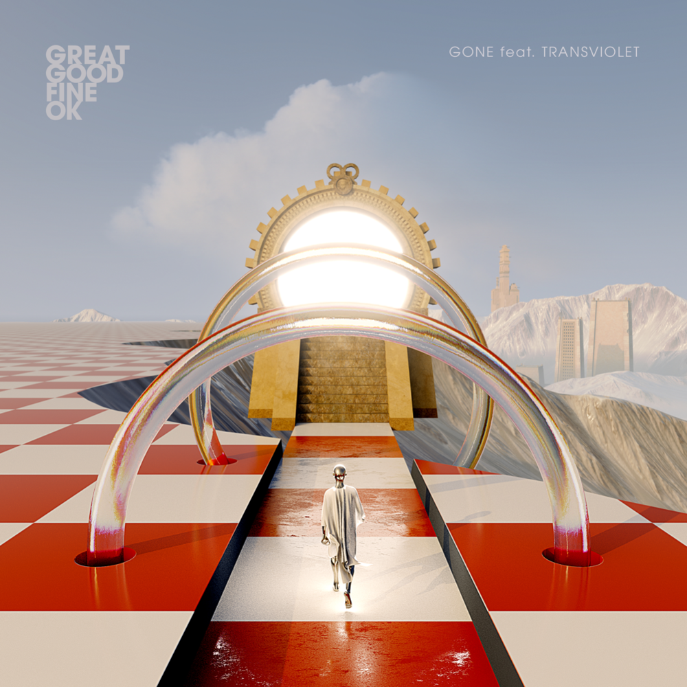 Album cover art for "Gone" by Great Good Fine OK & Transviolet