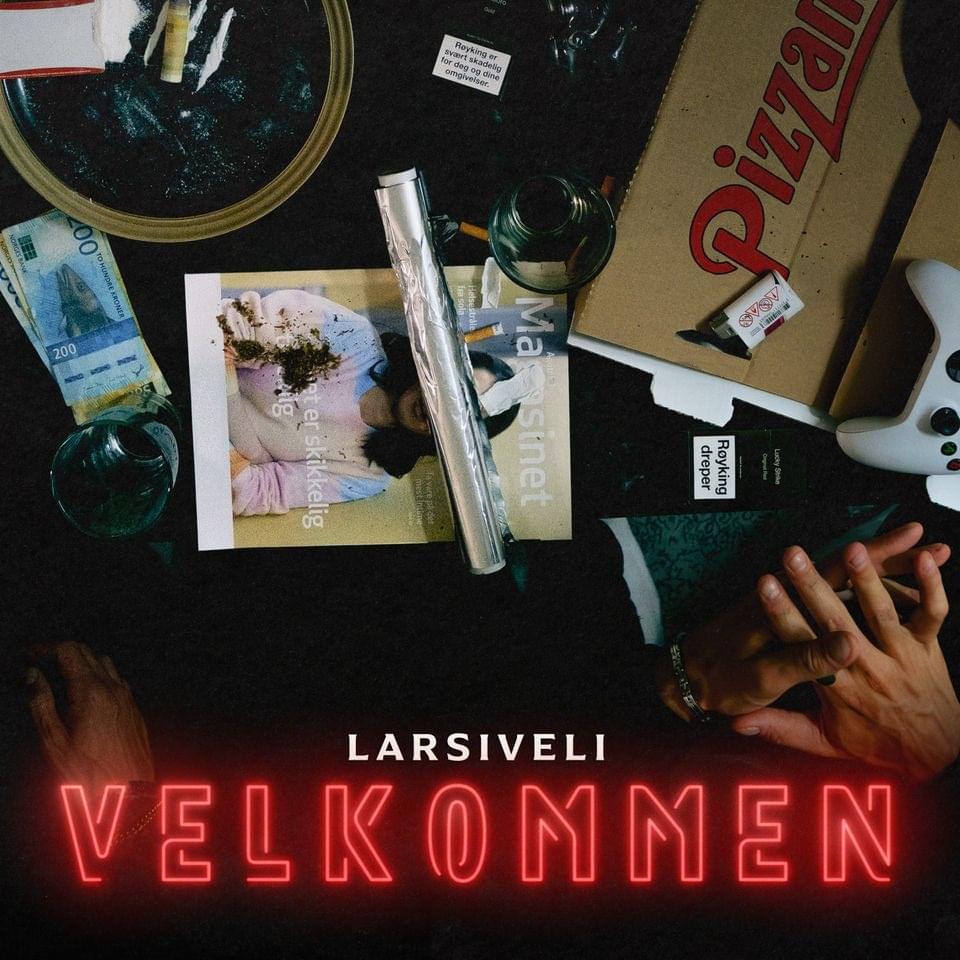 Album cover art for "Velkommen" by Larsiveli