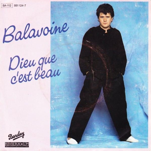 Album cover art for "Dieu que c’est beau" by Daniel Balavoine