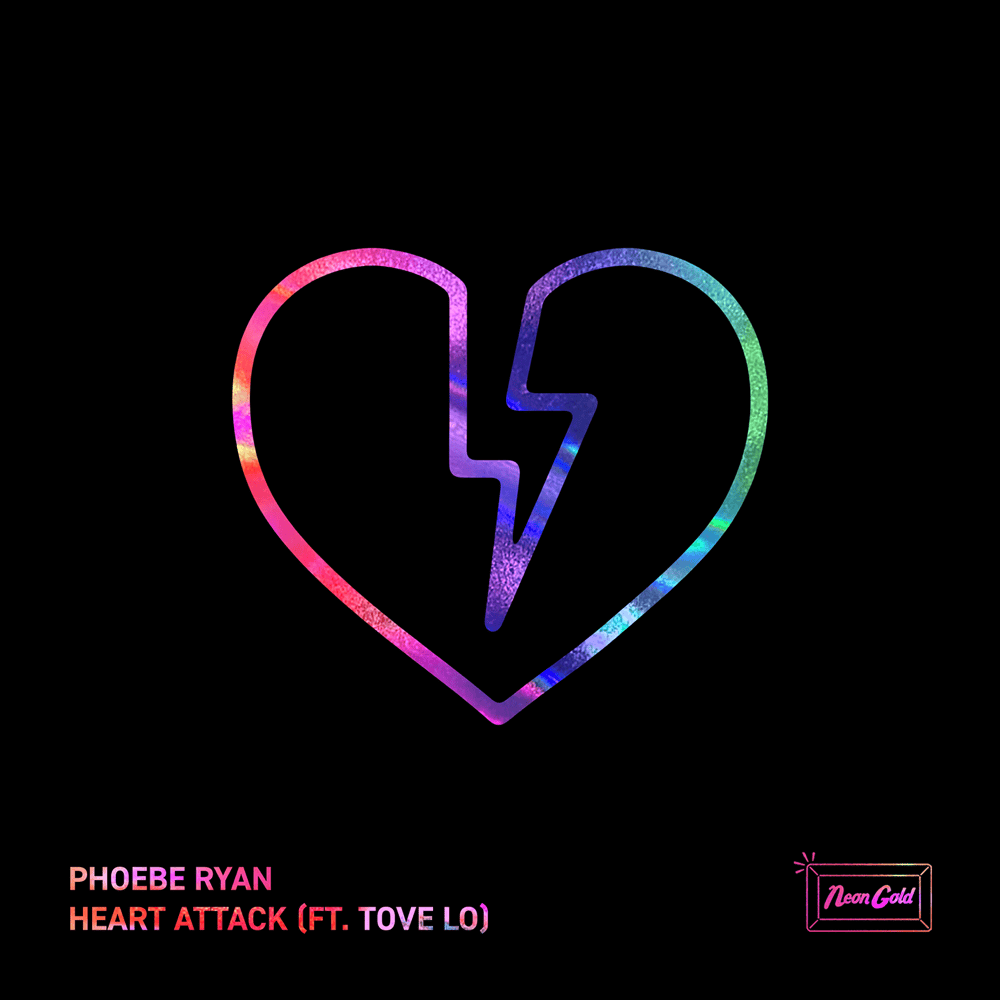 Album cover art for "Heart Attack" by Phoebe Ryan & Tove Lo