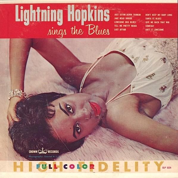 Album cover art for "Tell Me Pretty Mama" by Lightnin’ Hopkins