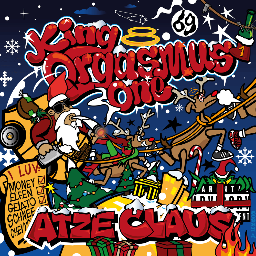 Album cover art for "Atze Claus (Der Weihnachtssong)" by King Orgasmus One