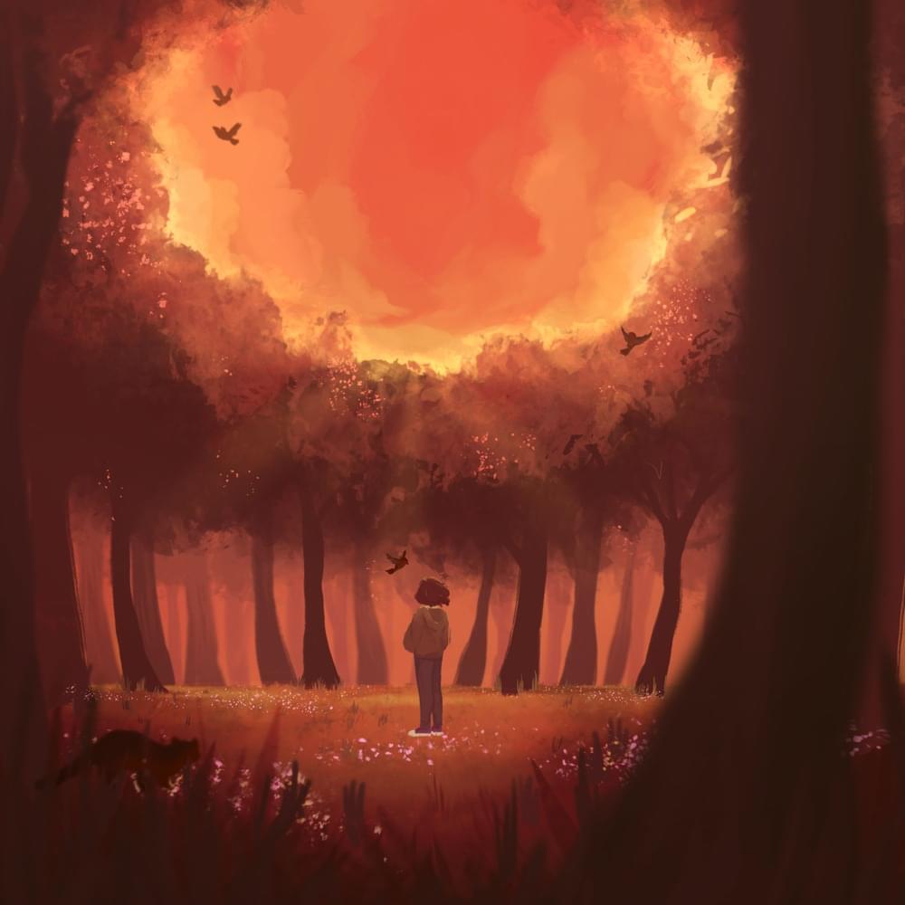 Album cover art for "Red Sky At Night" by Hallow