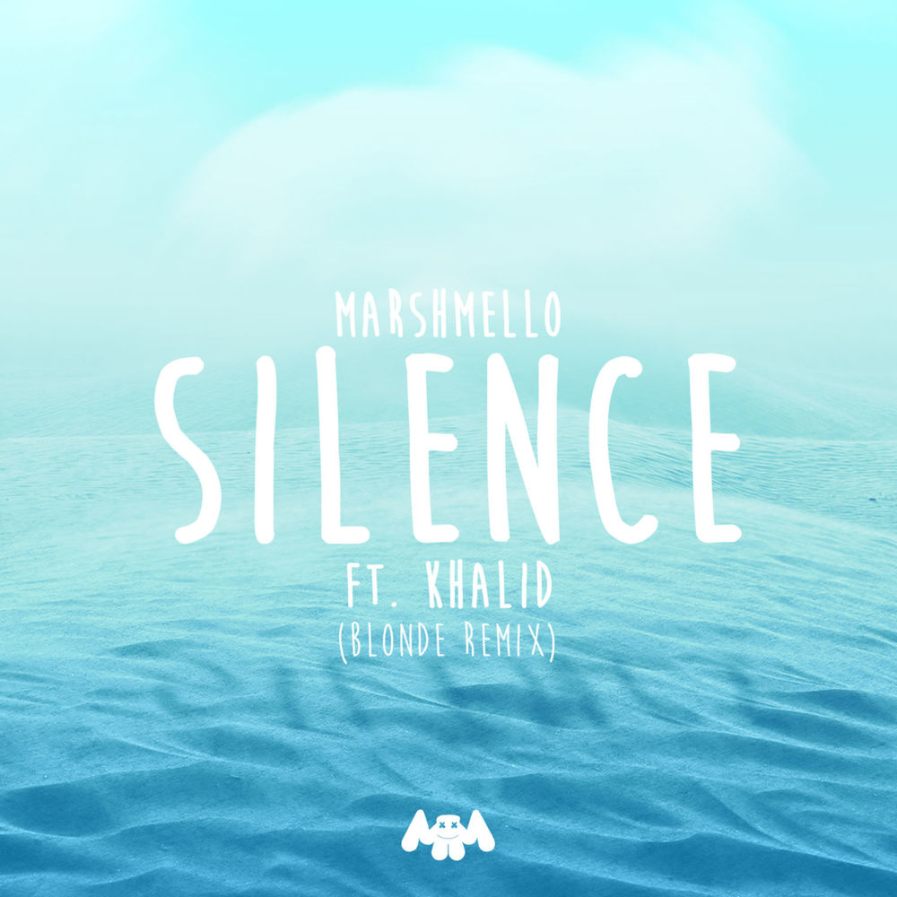 Album cover art for "Silence (Blonde Remix)" by Marshmello & Khalid