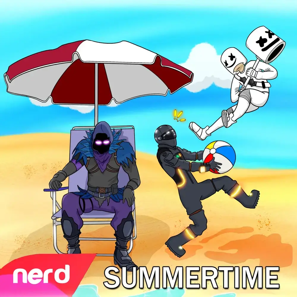 Album cover art for "Summertime" by NerdOut