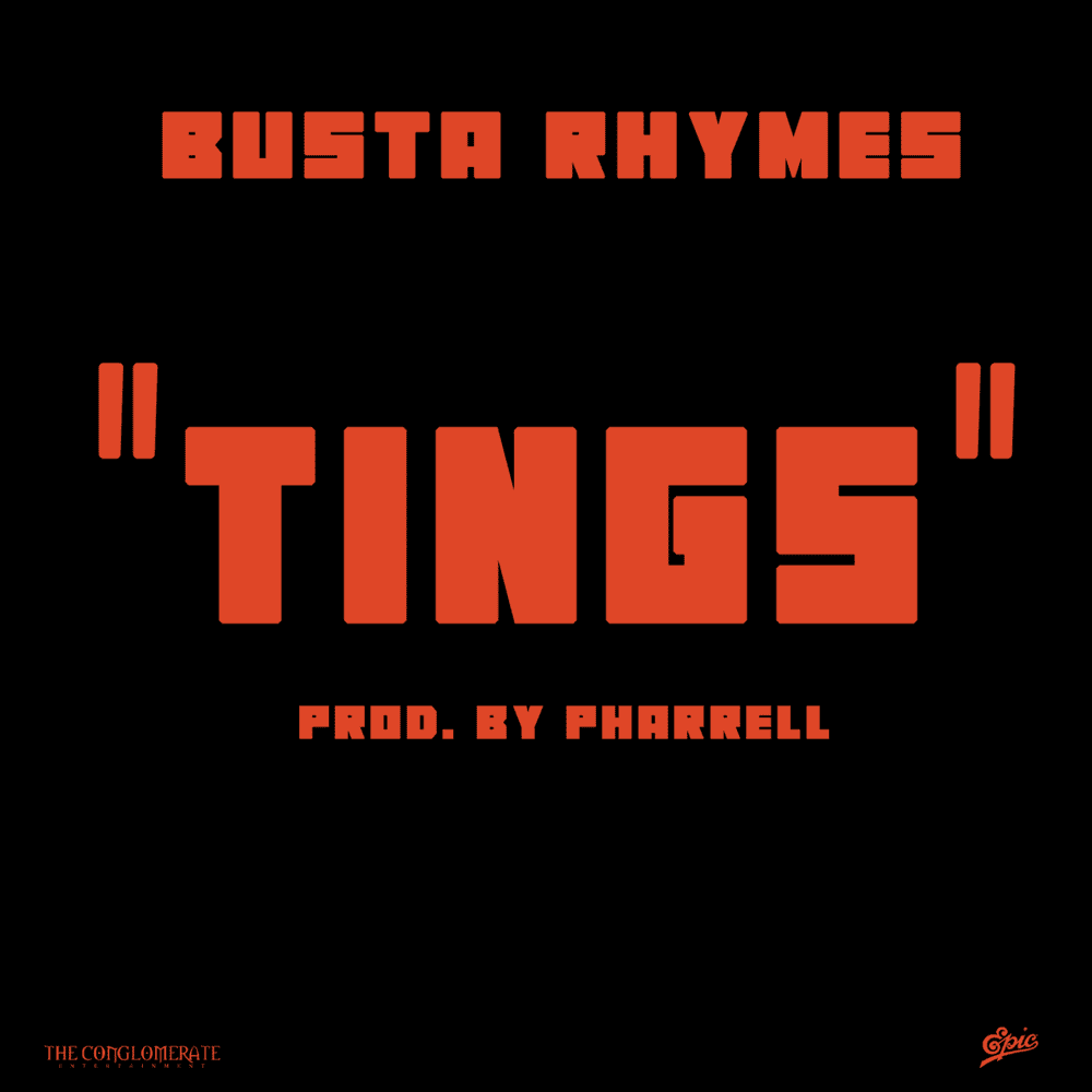 Album cover art for "TINGS" by Busta Rhymes