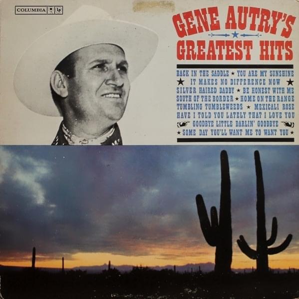 Album cover art for "Tumbling Tumbleweeds" by Gene Autry