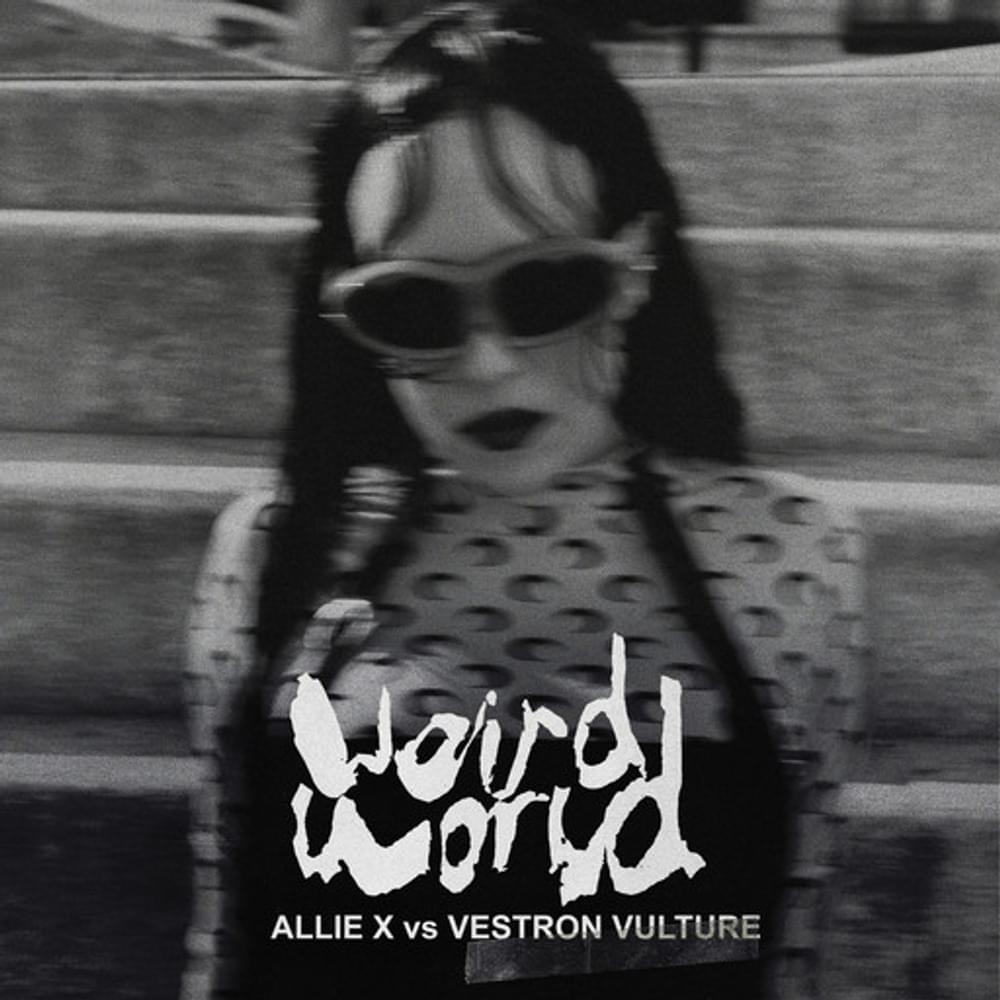 Album cover art for "Weird World (Vestron Vulture Remix)" by Allie X