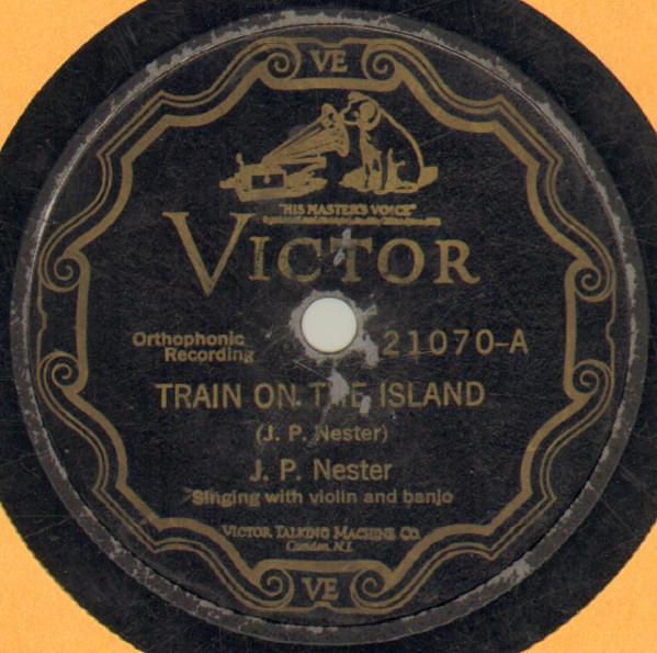 Album cover art for "Train on the Island" by J. P. Nester