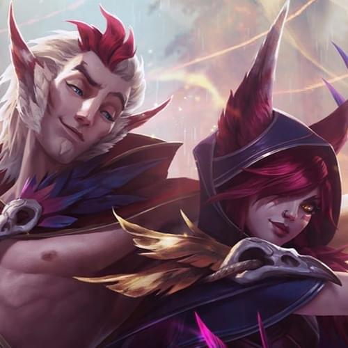 Album cover art for "Xayah & Rakan, the Rebel & the Charmer" by League of Legends