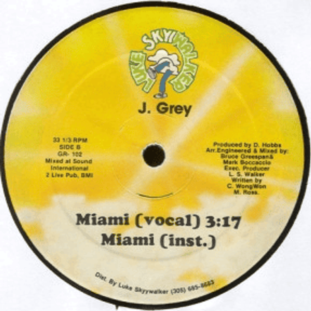 Album cover art for "Miami" by Steven J. Grey