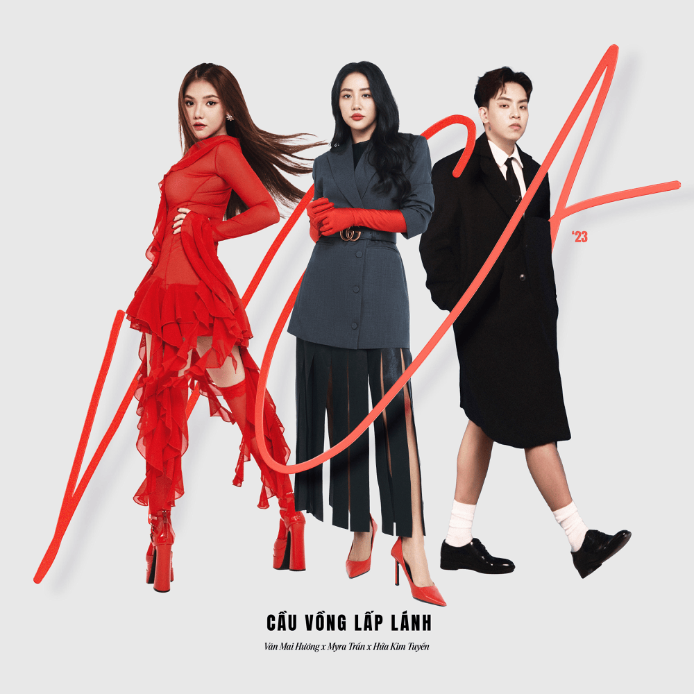 Album cover art for "Cầu Vồng Lấp Lánh" by Văn Mai Hương