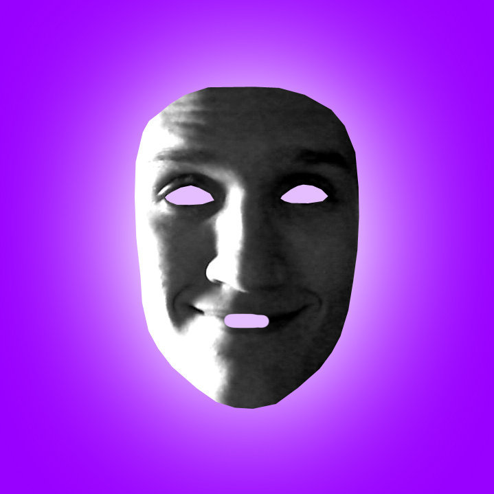 Album cover art for "A Mask of My Own Face" by Lemon Demon