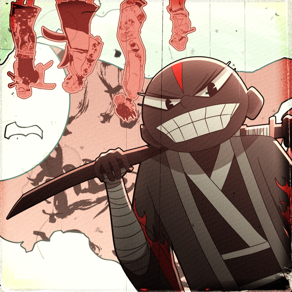 Album cover art for "BUSHIDO" by Lil Darkie
