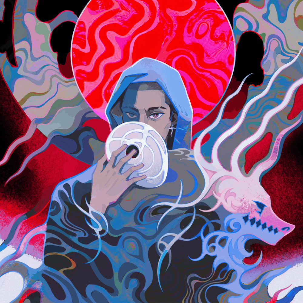 Album cover art for "OBITO" by 7 Minutoz