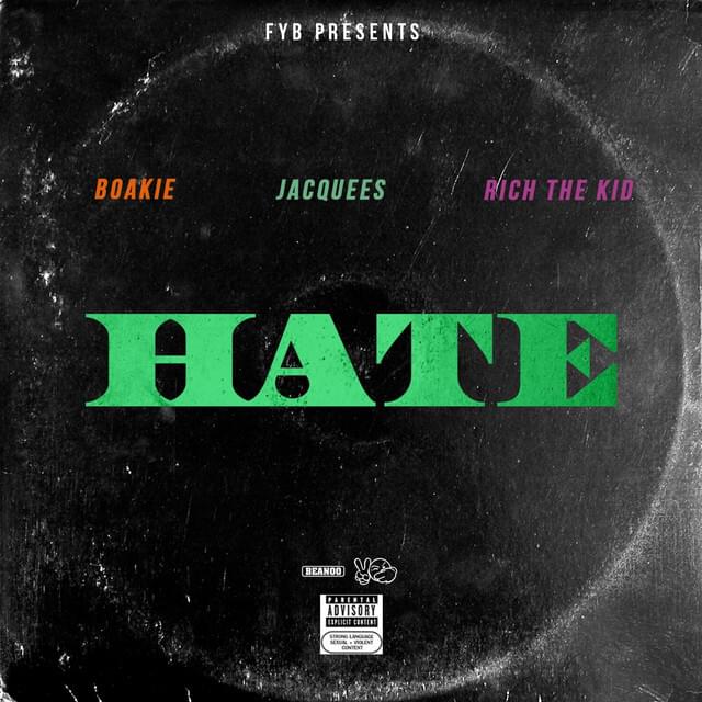 Album cover art for "Hate" by FYB