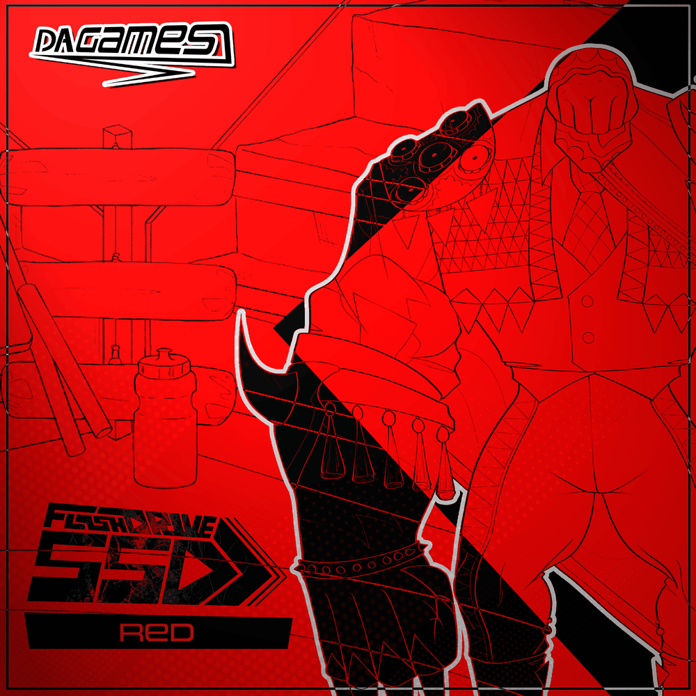Album cover art for "Red: SSD" by DAGames