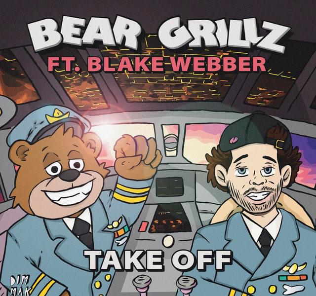 Album cover art for "TAKE OFF" by Bear Grillz & Blake Webber