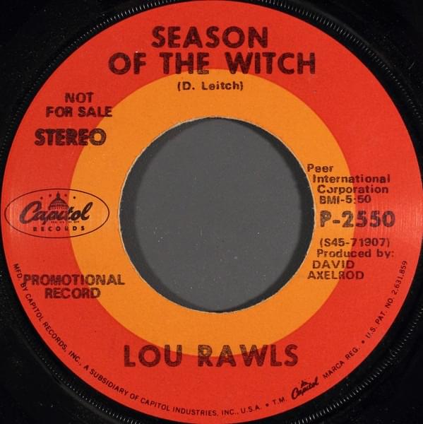 Album cover art for "Season Of The Witch" by Lou Rawls