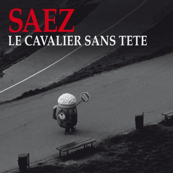 Album cover art for "Le Cavalier sans tête" by Saez