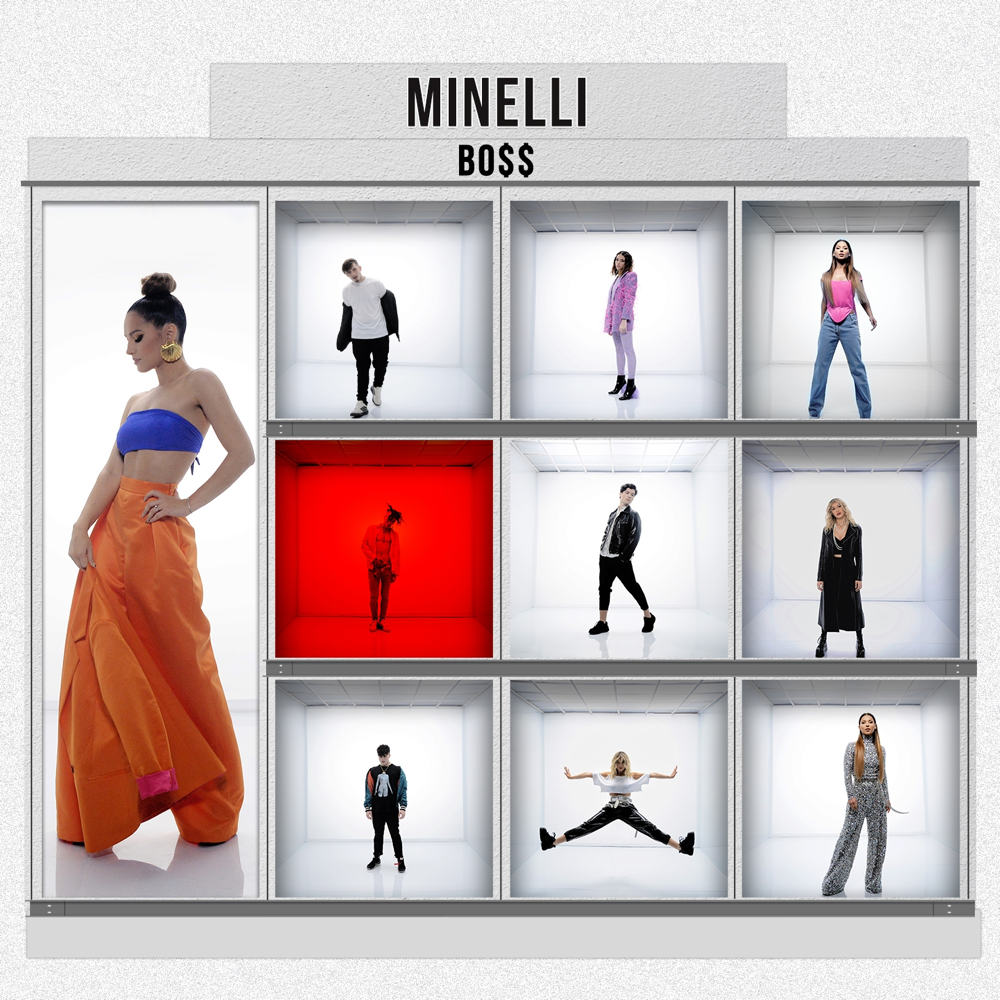 Album cover art for "Bo$$" by Minelli