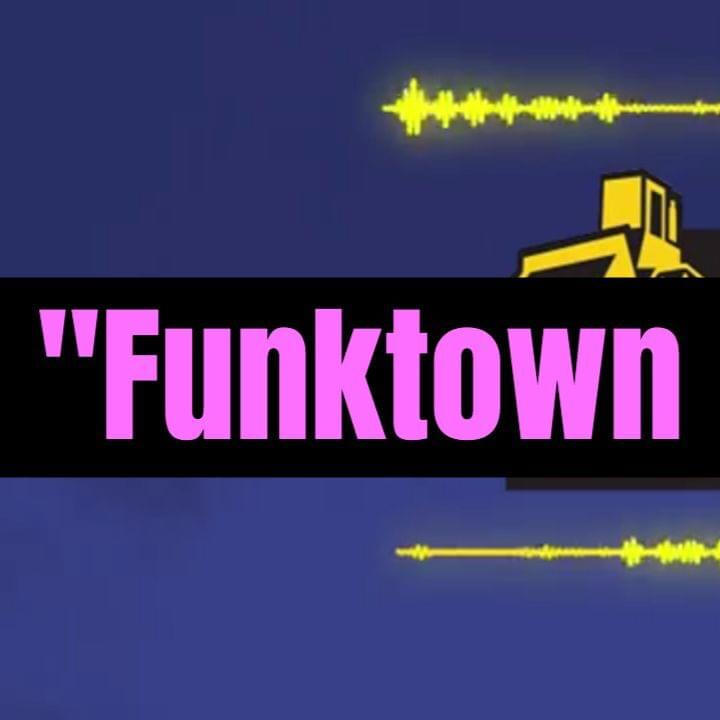 Album cover art for "Funktown Shuffle" by Landfill