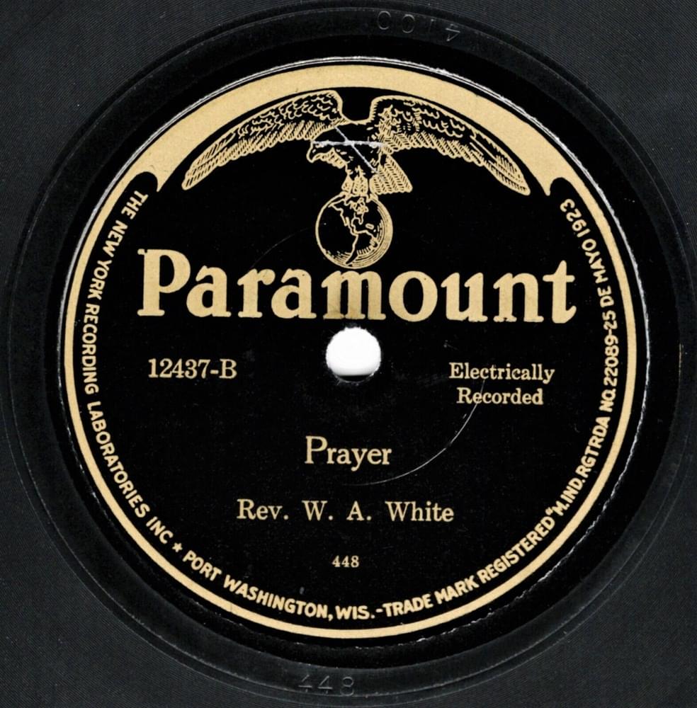 Album cover art for "Prayer (4100)" by Rev. W. A. White