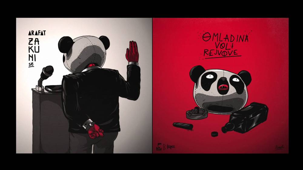 Album cover art for "Omladina Voli Rejvove" by Arafat