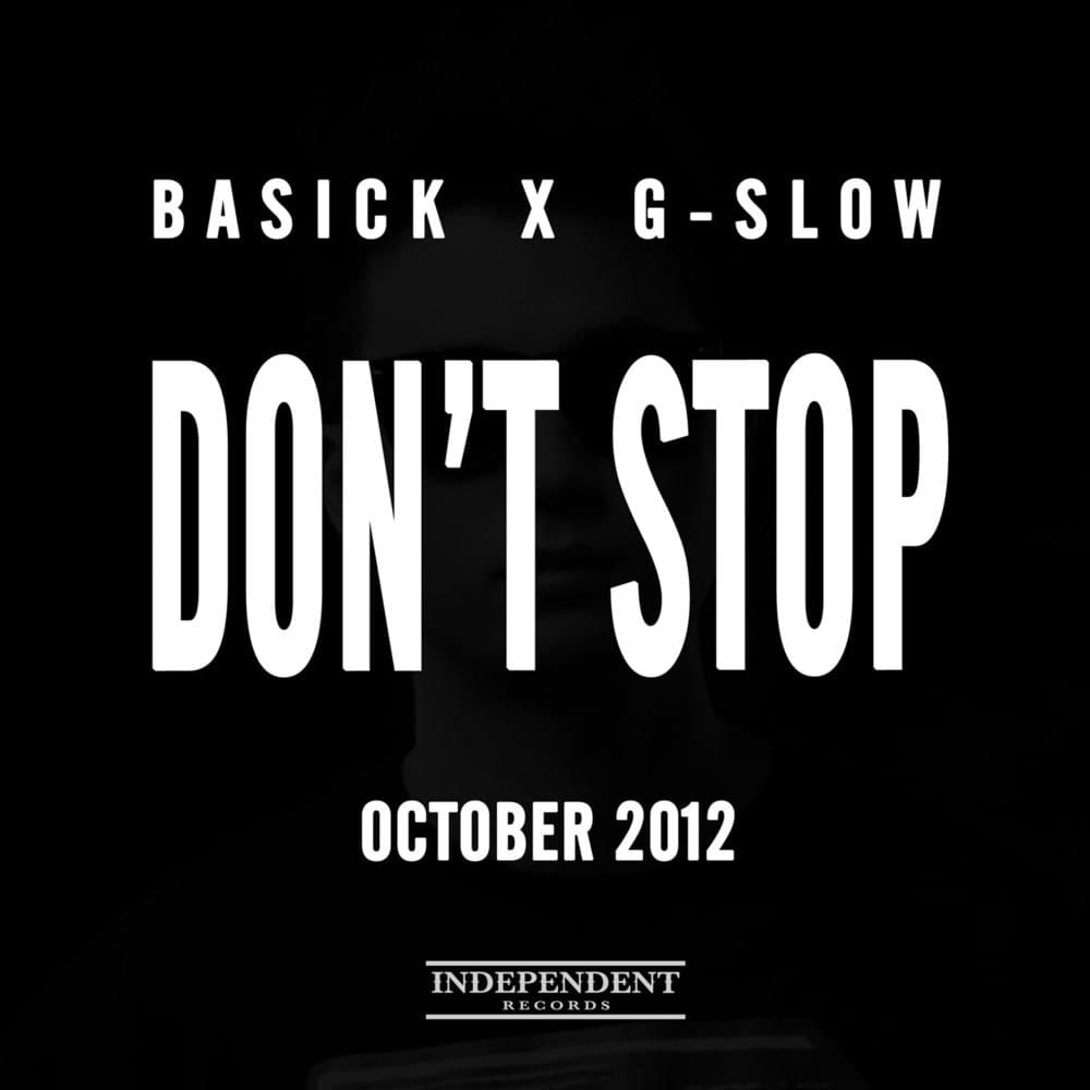 Album cover art for "Don’t Stop" by Basick (베이식)