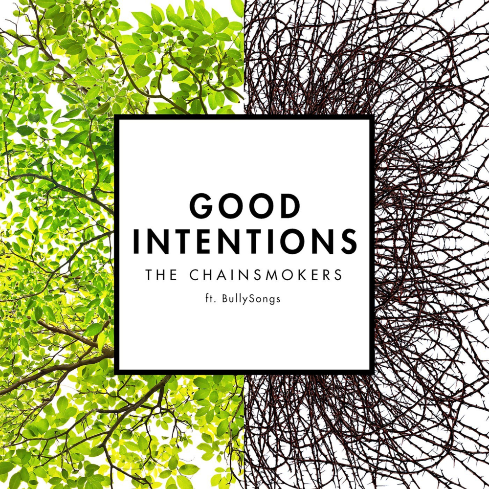 Album cover art for "Good Intentions" by The Chainsmokers & BullySongs