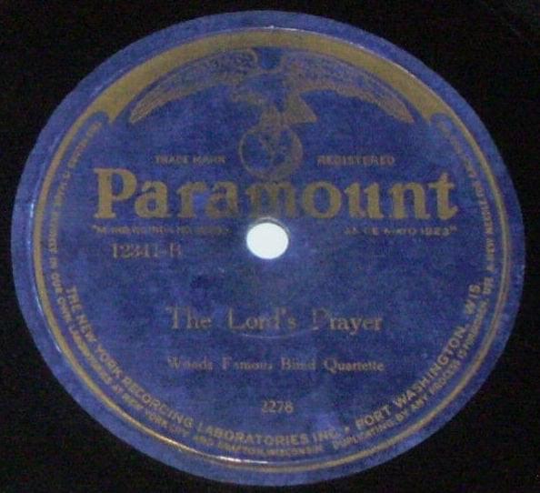 The Lord’s Prayer by Wood’s Famous Blind Jubilee Singers