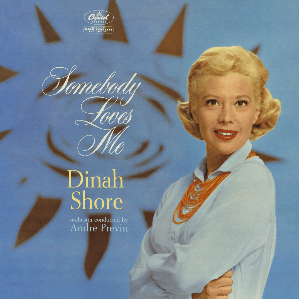 Album cover art for "Somebody Loves Me" by Dinah Shore