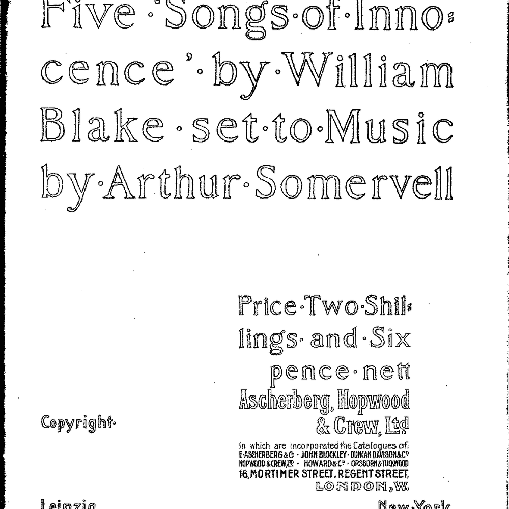 The Lamb by Arthur Somervell