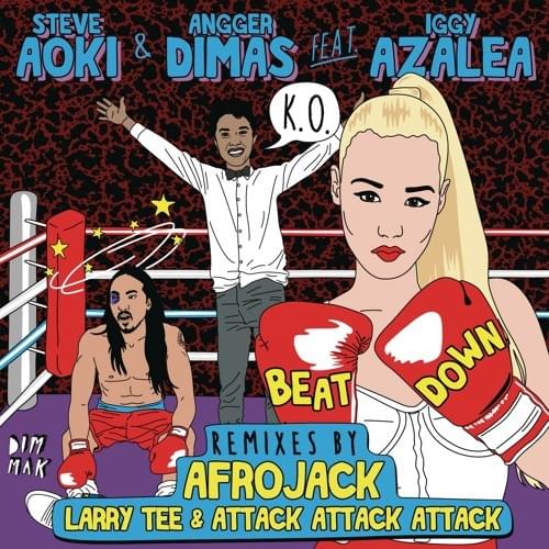 Album cover art for "Beat Down (Afrojack Remix)" by +Mas Label & Iggy Azalea