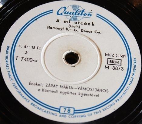 Cover image for A mi utcánk / Táncoljunk